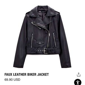 ZARA Leather Biker Jacket